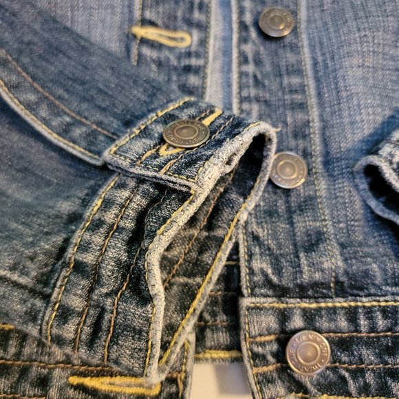 21 Distressed Jean Jacket - Picture 7 of 13